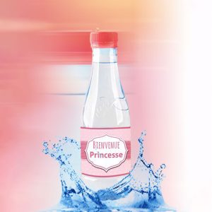 Pack 12 bouteilles de 33 cl O'royal Personnalisé baptême fille
