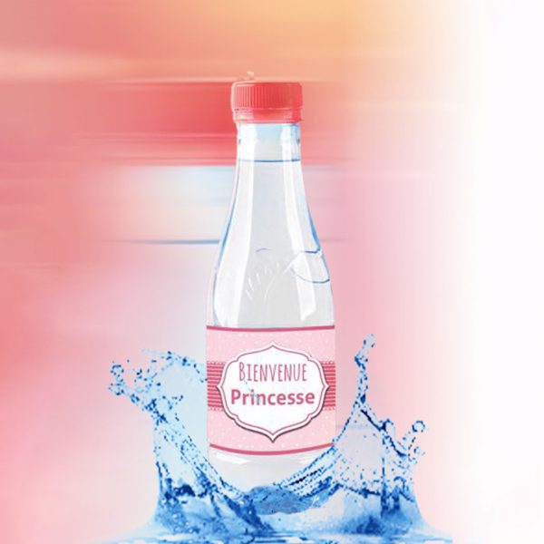 Pack 12 bouteilles de 33 cl O'royal Personnalisé baptême fille
